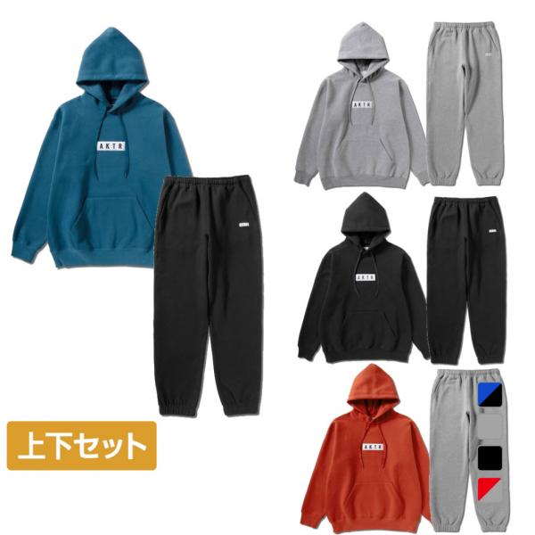 AKTR（アクター） メンズ レディス 上下セット LOGO SWEAT プル