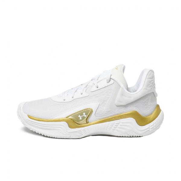 Under Armour バスケットボールシューズ ホワイト/ゴールド/レッド Under Armour バスケットボールシューズ ホワイト/ゴールド/レッド