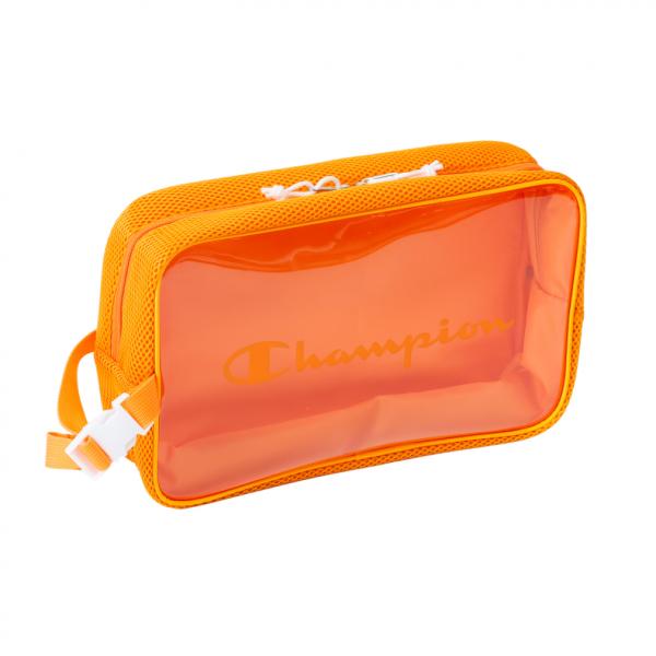 ◇軽量なエアーメッシュ素材のシューズバッグです 持ち手のバックルを使い他のスポーツバッグなどに装着することも可能です 正面にはChampionロゴをプリントしています■カラー(メーカー表記):オレンジ(842:オレンジシャーベット)■素材:...