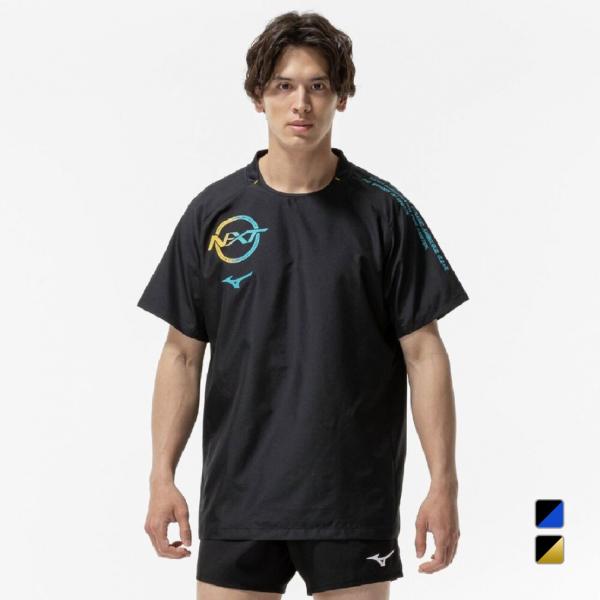 ミズノ製 ソフトバンク プルオーバー半袖ピステ MIZUNO（ミズノ） メンズ レディス バレーボール ピステ N-XT半袖
