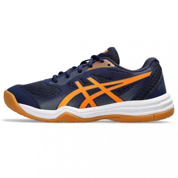ASICS バレーボールシューズ ホワイト/ネイビー/オレンジ 24.5 alpen-group_8540123144