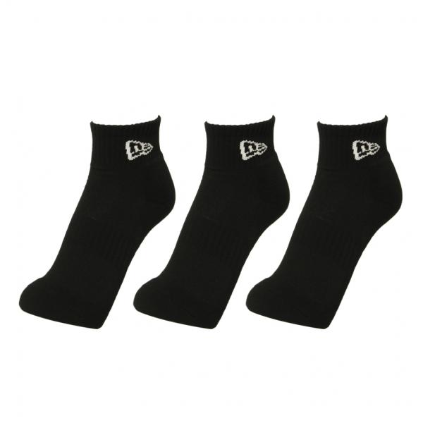 NEW ERA（ニューエラ） ソックス 靴下 SOCKS ANKLE 3PAIRS BLK