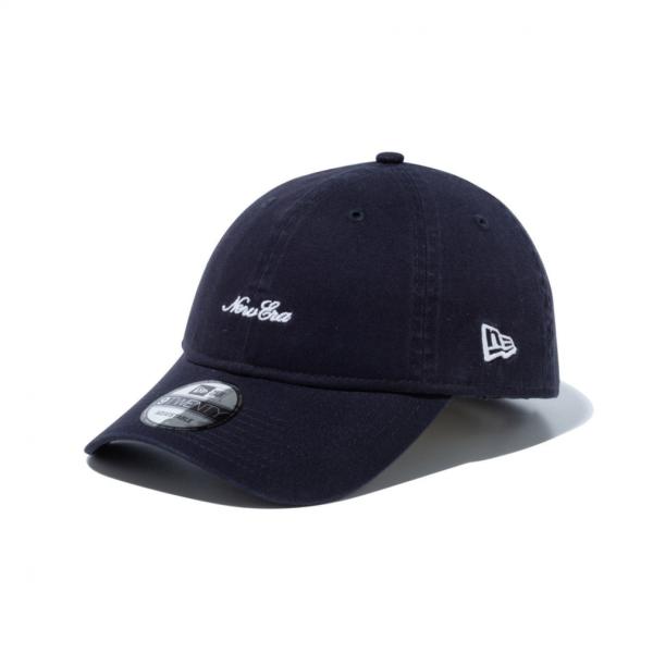 HRH × NEW ERA 9TWENTY ロゴキャップ ネイビー　ラストです NEW ERA（ニューエラ） キャップ 9TWENTY スクリプトロゴ ウォッシュド