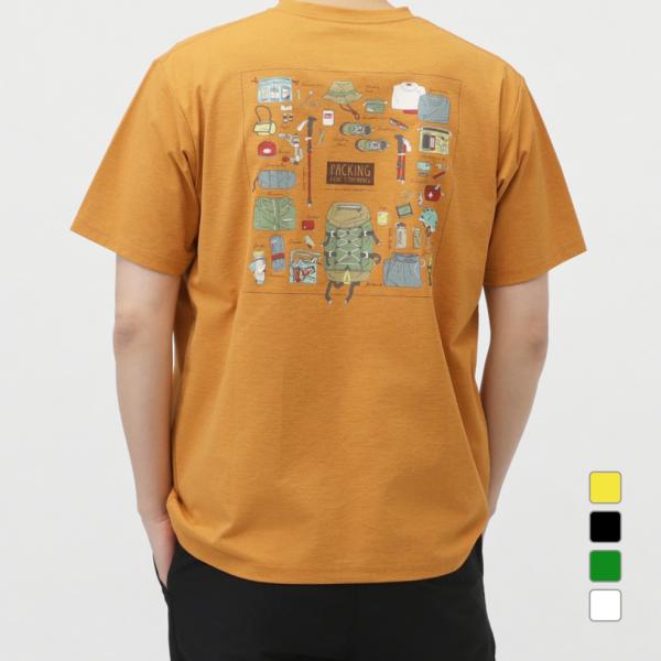 TIGORA（ティゴラ） メンズ アウトドア 半袖Tシャツ グラフィック半袖T