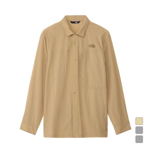 THE NORTH FACE / Hikers Shirt/長袖シャツ/M/ナイロン/KHK/プリント/NR12501 alpen-group_9227300015