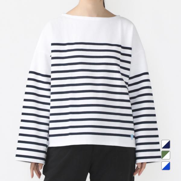 オーシバル レディース アウトドア 長袖Tシャツ WIDE BODY BOAT NECK