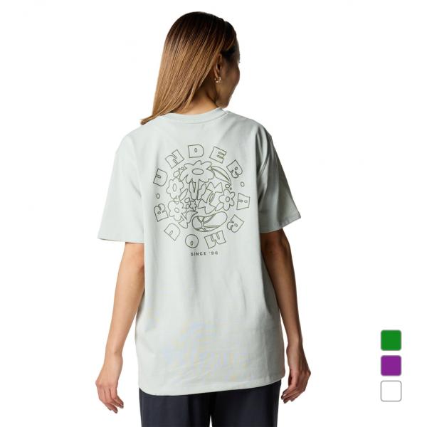 アンダーアーマー レディース 半袖 Tシャツ UAヘビーウエイト バック プリント Tシャツ 6003574 スポーツウェア アルペン・スポーツデポ限定 UNDER ARMOUR