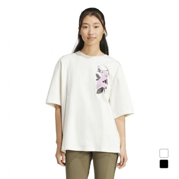 値下げ【24SS 新作 / 一部店舗限定】WOMENS 襟付き半袖スウェット adidas アディダス レディース 半袖 Tシャツ Lens Elevated
