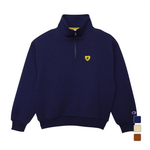 ◇軽量でストレッチ性に優れ、コットンのような柔らかい肌触りが特長のポンチ素材を使用したハーフジップスウェットシャツです。 通気性、保温性に優れ、しわにもなりにくいので着心地が良く、ルームウェアにも適しています。 身幅、肩幅にゆとりを持たせた...