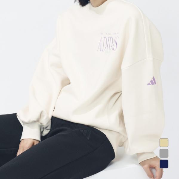 ◇ソフトで肌触りの良いフリース素材を使用した、ゆったりとしたクルーネック スウェットシャツ。 ◇シンプルなスタイルとルーズフィットにより、瞬く間にクラシックの仲間入りのフリース生地を使用したadidasクルーネック スウェットシャツ。 ソフ...