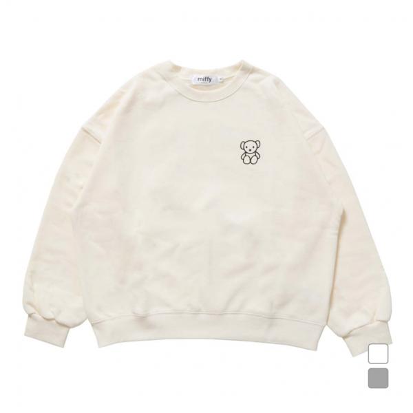 レディース スウェット トレーナー miffy バックグラフィック