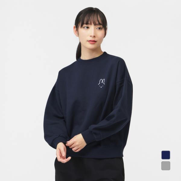 レディース スウェット トレーナー miffy バックグラフィック