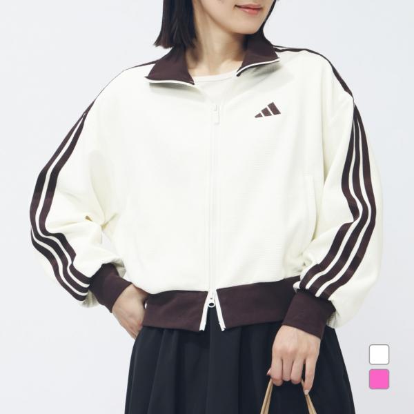 adidas（アディダス） レディース 長袖 ジャージ ジャケット ワッフル