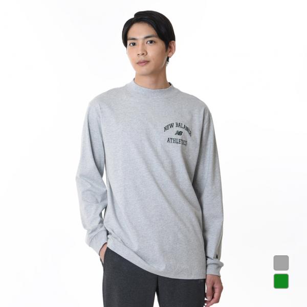 New Balance ニューバランス メンズ 長袖 Tシャツ モックネック