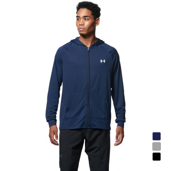 Under Armour フーディ グレーと赤 1/2 zip sweatshirt Under Armour Launch Elite - Men's
