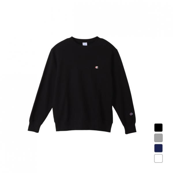 minnano×Champion グレー クルーネック トレーナー スウェット Champion チャンピオン メンズ スウェット トレーナー CREW NECK
