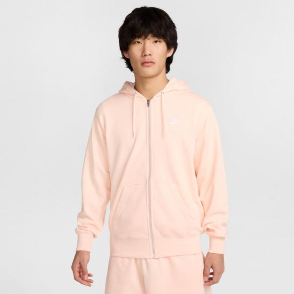 ナイキ ピンク フルジップパーカー ナイキ NIKE メンズ スウェットフルジップ ナイキ クラブ FT L/S