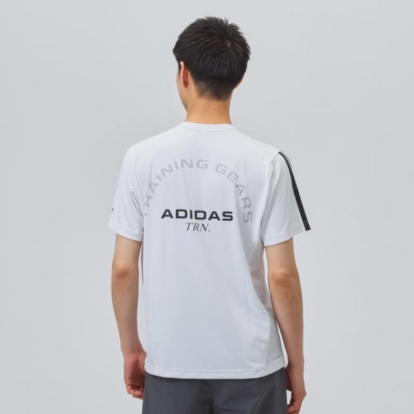 adidas（アディダス） メンズ 半袖 機能 Tシャツ M TRN バックロゴ S