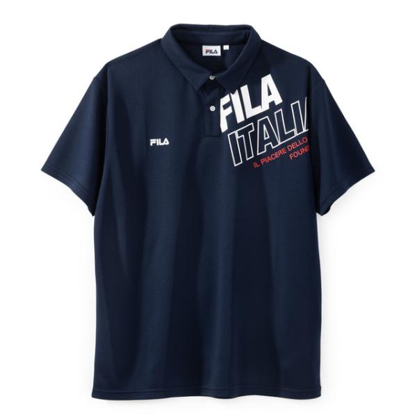 FILA（フィラ） メンズ 半袖 機能 ポロシャツ 冷感半袖ポロシャツ