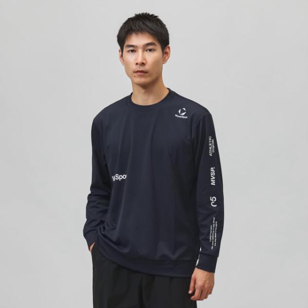 ムーブスポーツ メンズ 長袖 機能 Tシャツ ロングスリーブシャツ ST6FLT03M スポーツウェア MoveSport