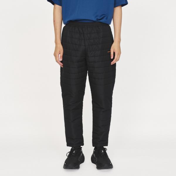 ◇程よいボリューム感で動きやすいボーダーキルトパンツ。 すっきりとした程よいテーパードシルエット。 同仕様のジャケットも展開。 ■カラー： ブラック ■素材： 表地：ポリエステル100％ 裏地：ポリエステル100％ 中綿：ポリエステル100...