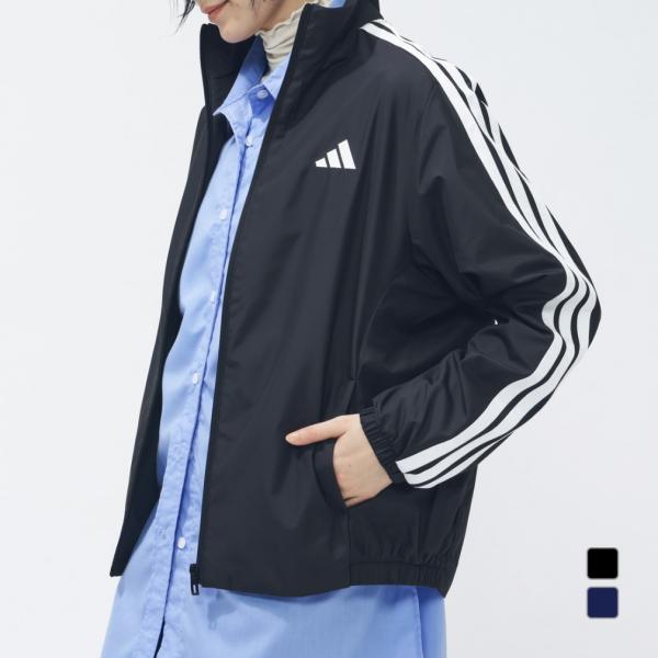 ◇スリーストライプスがさりげない高級感を演出する、ルーズフィットなトラックスーツジャケット。 ◇スリーストライプスのルーズフィットウインドブレーカージャケットは、ファッション性を保ちながら悪天候に対応できる。 カジュアルな散歩でも、冒険に出...