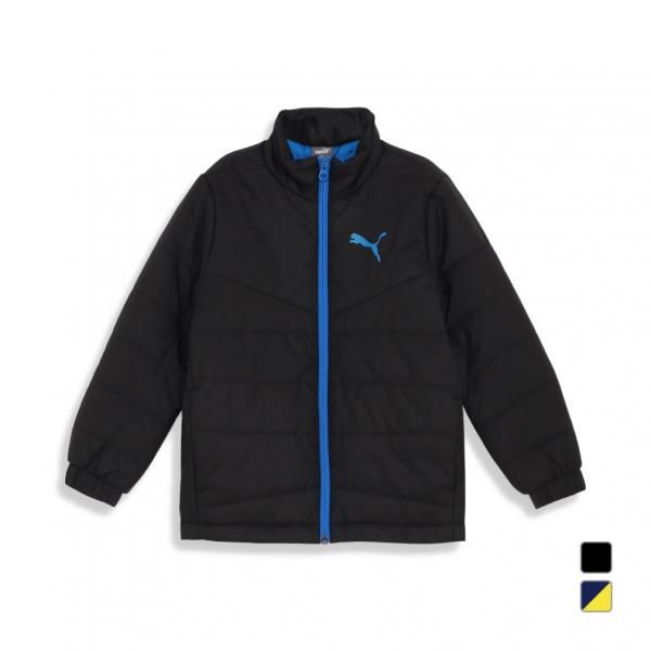 ◇商品情報 スタンドカラー仕様のすっきりとしたフォルムながら、フロントの切り返しや左胸のプーマキャットがポイントになる中綿ジャケットです。 ◇軽量で保温性のある中綿を挿入する事で、暖かな着用感をキープ。 着ていることを忘れるくらいの軽さと着...