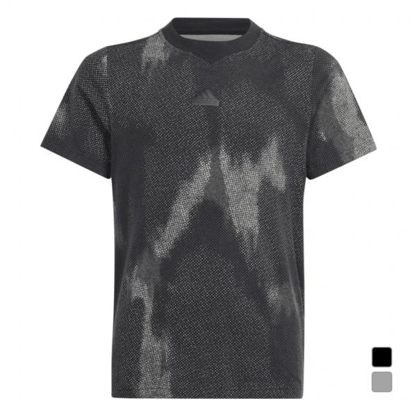 アディダス ジュニア キッズ 子供 半袖 Tシャツ U FI オールオーバー  