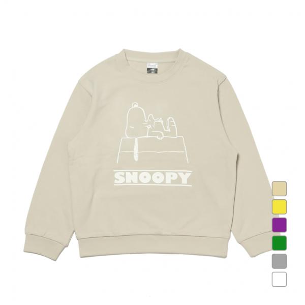 ◇ドライ裏毛スウェットシャツ ◇スヌーピーでおなじみのPEANUTSの世界から、人気キャラクターを描いたスウェットシャツ。可愛いだけでなく、さらっとした柔らかい素材で着心地も良い。大人にも同様のグラフィックを使った商品があり、親子でコーディ...