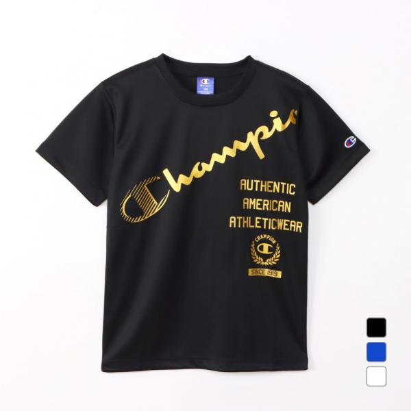 Champion（チャンピオン） ジュニア キッズ 子供 半袖 機能 Tシャツ