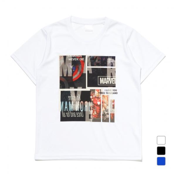 MARVEL（マーベル） ジュニア キッズ 子供 半袖 機能 Tシャツ 接触冷感