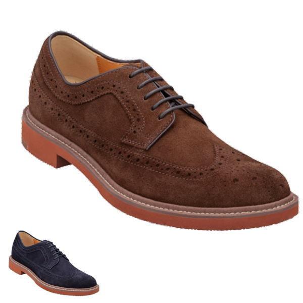 リーガル 70tr Ah ウィングチップのスエードカジュアルシューズ ダークブラウンスエード ネイビースエード Regal 70trah Lf アルファ 通販 Yahoo ショッピング