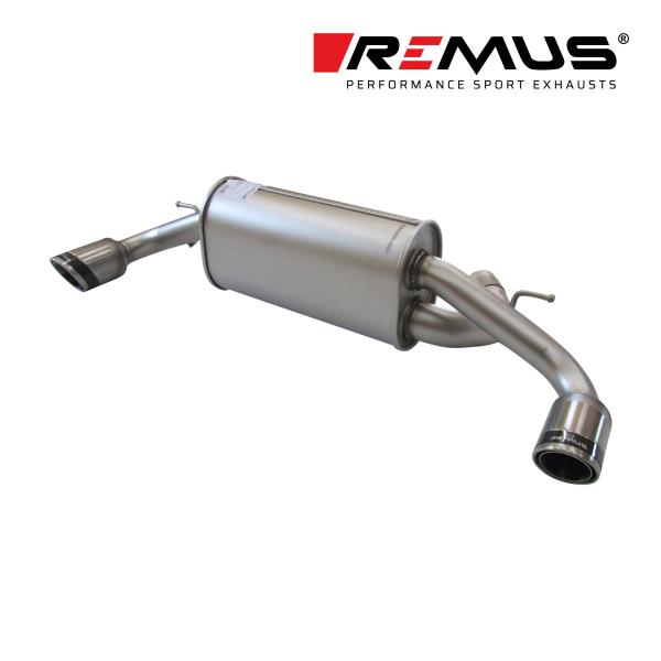 REMUS レムス リアマフラー F20 116i/120i ('11-'15/8)用 Φ84カーボンレース 左右 (品番：084111 158
