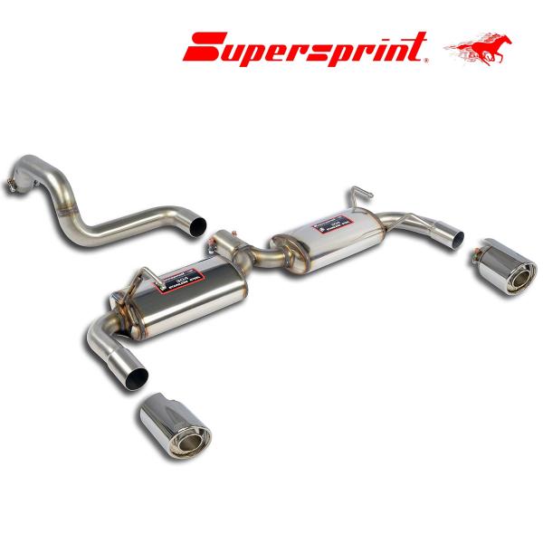 Supersprint リアマフラー アバルト500/500C/595/595C/695 ○-○100mm "BACKFIRE"