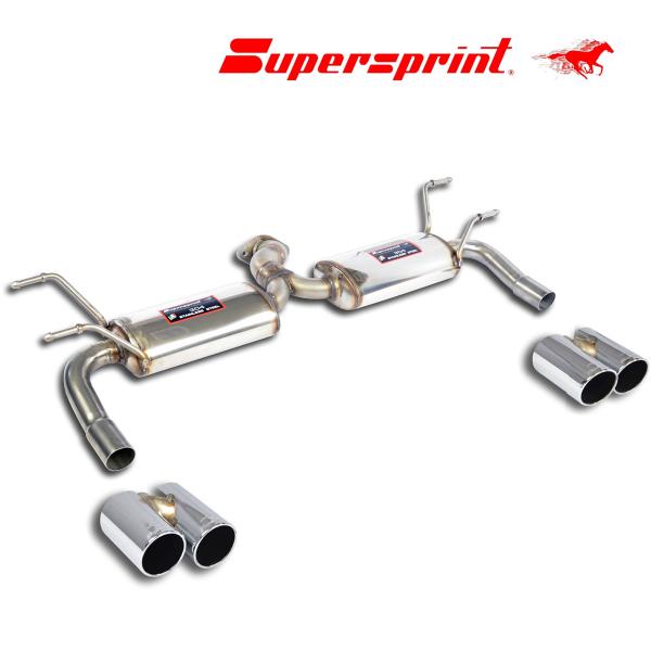 Supersprint リアマフラー アバルト124 スパイダー ○○-○○80mm