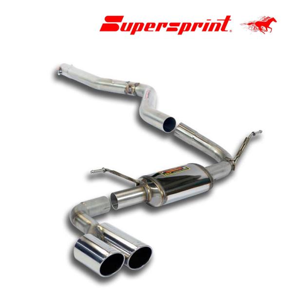 Supersprint リアマフラー BMW F30/F31 320d (2012-2016 N47エンジン用