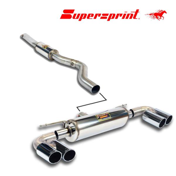 BMW F32中間スーパースプリントマフラー　リアピースワンオフ　中間リア溶接済 alpha-online-shop_ss-988503--