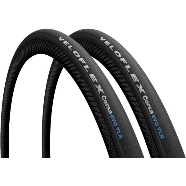 VELOFLEX Corsa EVO TLR 25c 2本 VELOFLEX 2本セット Corsa EVO TLR 700x25C ブラックサイド