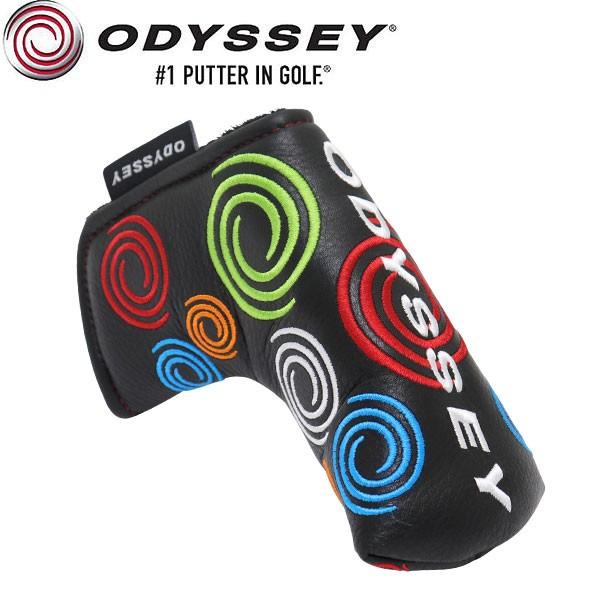 オデッセイ TOUR SUPER SWIRL BLACK 限定 パターカバー （ブレード用）本革 / USAモデル Odyssey