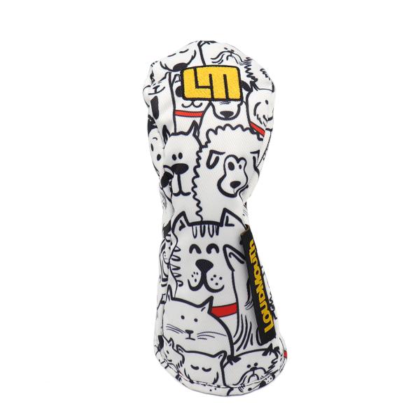 限定販売 ラウドマウス ゴルフ ヘッドカバーユーティリティ用 278 マッツレッドカラーズ （Mutts Red Collars） メンズ レディース LM-HC0020/UT