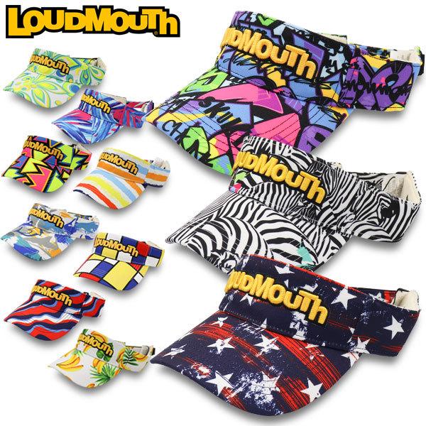 22年春夏新色 ラウドマウス ゴルフ バイザー メンズ レディース ユニセックス サン バイザー 762901 2022SS / LOUDMOUTH 柄 派手柄 日除け