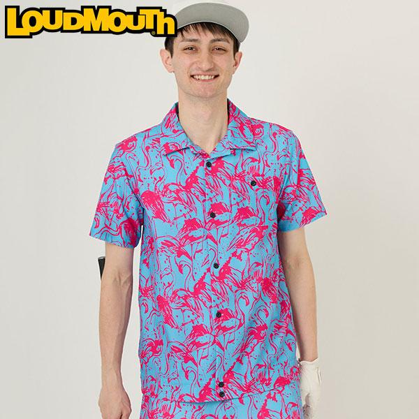 ラウドマウス メンズ ゴルフウェア 半袖 シャツ 763608 340 フラミンゴ
