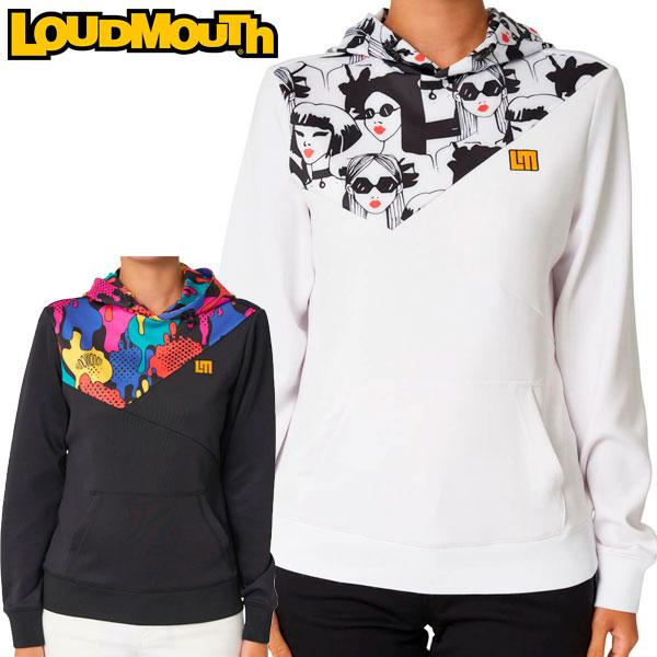 ラウドマウス レディース ゴルフウェア ダンボールニット パーカー