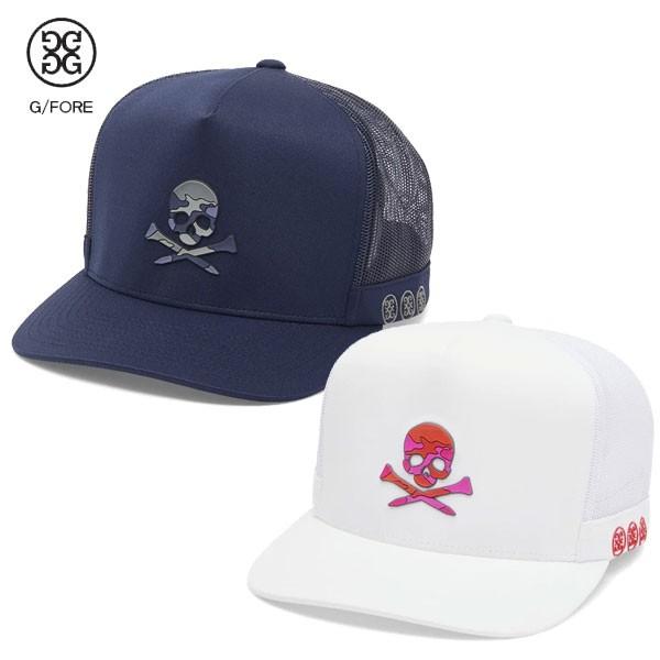 関税負担なし☆G FORE CAMO SKULL VISOR ゴルフキャップ男女OK G FORE ゴルフ メッシュ キャップ カモ スカル トラッカー