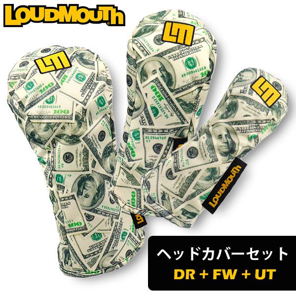 期間限定・お買い得セット価格！ ラウドマウス ゴルフ ヘッドカバー （ドライバー + フェアウェイウッド +ユーティリティ） 136 ハニッズ  LM-HC0020