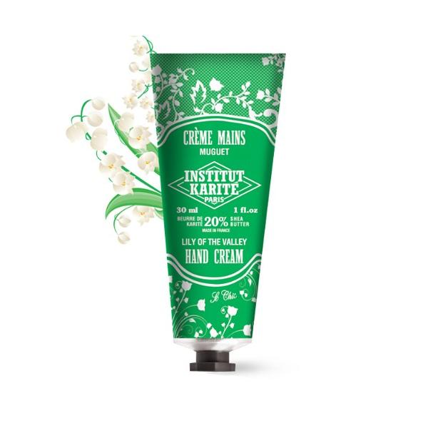 INSTITUT KARITE インスティテュート カリテ Nourishing Hand Cream 30ml ハンドクリーム MUGUET ミュゲ すずらんの香り