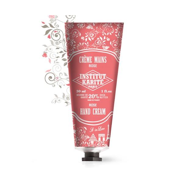 INSTITUT KARITE インスティテュート カリテ Nourishing Hand Cream 30ml ハンドクリーム Rose ローズ バラの香り