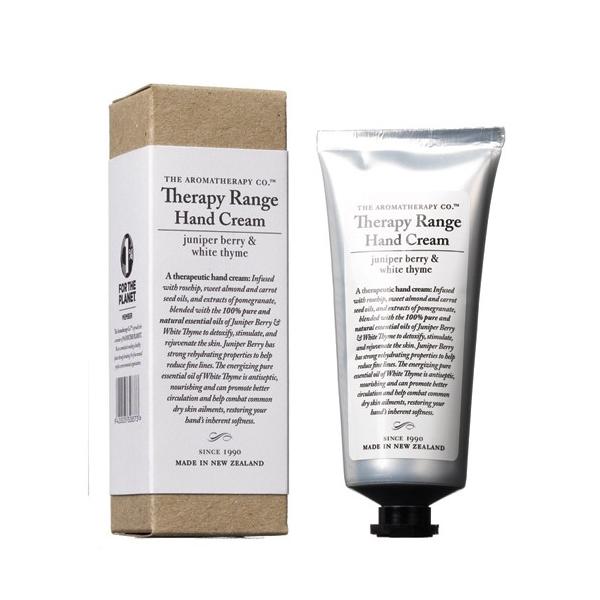 ナリシングハンドクリーム アロマセラピーカンパニー Therapy Range セラピーレンジ ジュニパーベリー&ホワイトタイム 75g 【送料無料で当日発送】