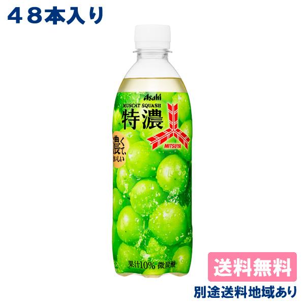 三ツ矢 アサヒ 特濃マスカットカッシュ PET 500ml x 48本 ( 24本入 2
