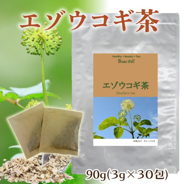 エゾウコギ茶　1袋　3g×30包　ティーバッグ　ノンカフェイン　蝦夷五加木　【DM便送料無料】